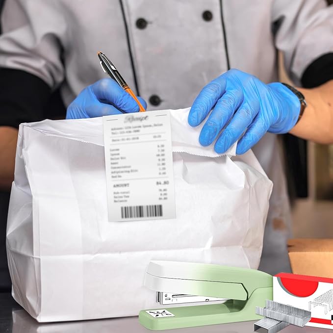 Effort-Saving Lever Teacher Stapler with 1000 Staples, 24/6 and 26/6 Stapler for desks, Offices, and classrooms(3000 Staples Replacement)