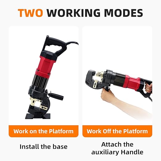 1400W Electric Hydraulic Hole Puncher, 22T Heavy Duty Metal Punching Machine with 5 Dies Φ1/4" 5/16" 1/2" 11/16" 13/16"- 110V Precision Hole Punch for Metal Plate Aluminum Copper Iron Steel (MHP-20)