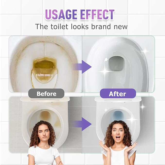 2025 New Toilet Bowl Cleaner Toilets Cleane, Toilet Cleaner, Toilet Bowl Cleaners, Powerful Foaming Toilets Bowls Cleaner, Self Activating Miracle Powder for Toilet Bowl cleaning (1)