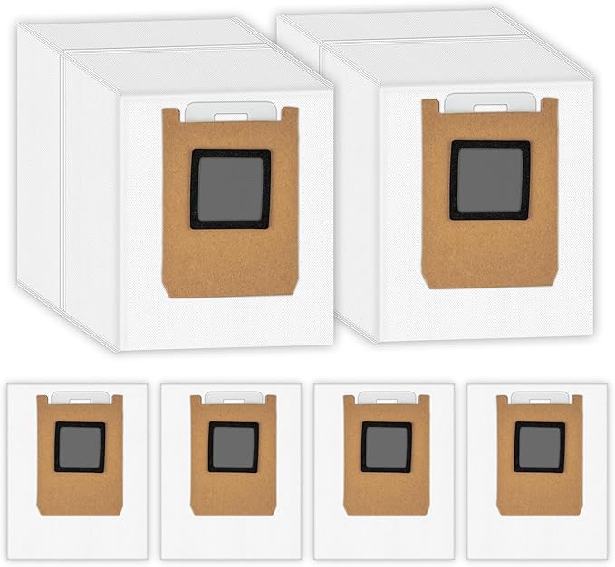 (6 Pack) E28 Replacement Dust Bags Compatible With Eufy Omni E28/ E25/ E35 Robot Vacuum Cleaner, Vacuum Replacement Dust Bags, Vacuum Bags, Canister Bag, Dirt Disposal Bags