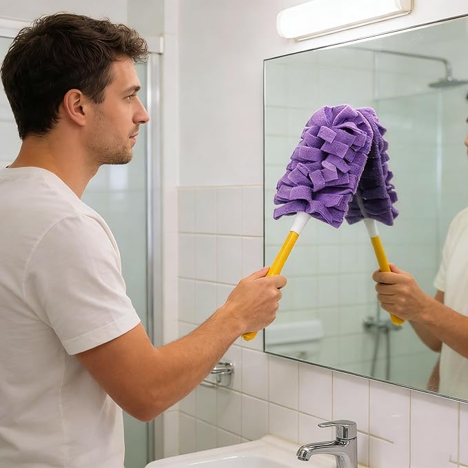 360° Electrostatic Duster Refills — The Sustainable Choice for a Dust-Free Home, Reusable Electrostatic Microfiber Duster Refills, Duster Refills Washable for Hand Duster (5pcs)