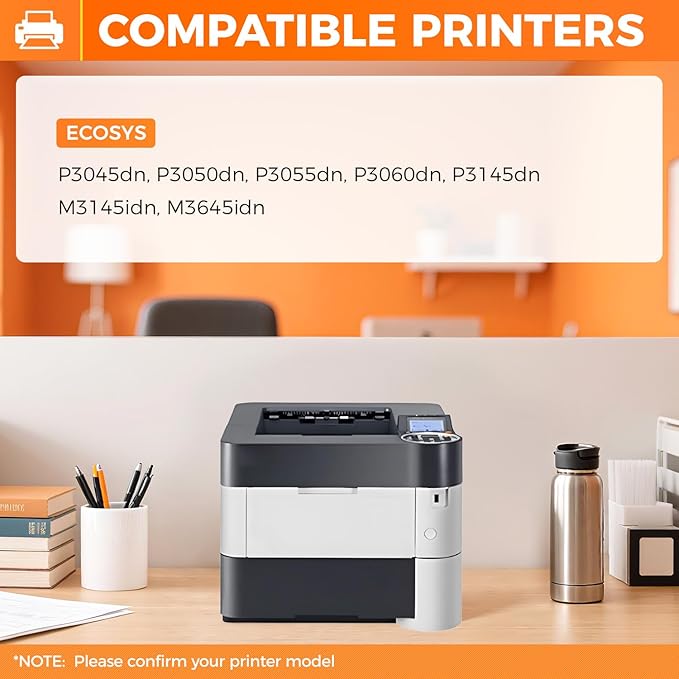 TK-3162 TK3162 Toner Cartridge Black 2-Pack High Yield With Chip Replacement for Kyocera TK-3162 1T02T90US0 Compatible with ECOSYS P3045dn P3050dn P3055dn P3060dn P3145dn M3145idn M3645idn Printer Ink