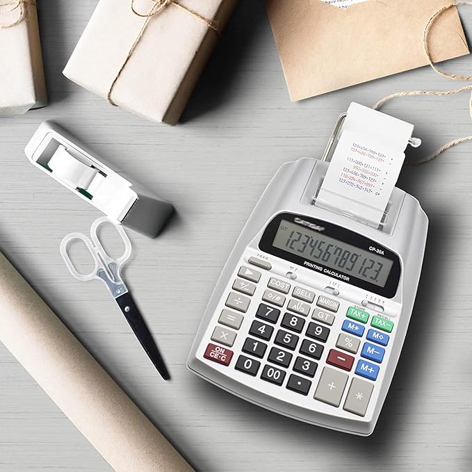 24 Pack 2 1/4" x 98 ft Adding Machine/Calculator Rolls Adding Machine Tape Paper Receipt Paper for Cash Registers, Printing Calculators