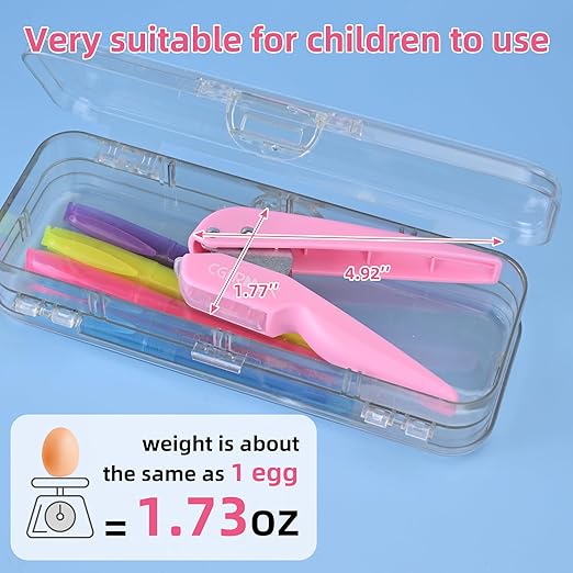 Single Hole Punch, 1/4" Hole Punches, 50% Labor Savings, Paper Hole Puncher, 15 Sheet Capacity, for Paper Cards Plastic Cardboard, Lightweight, Pink