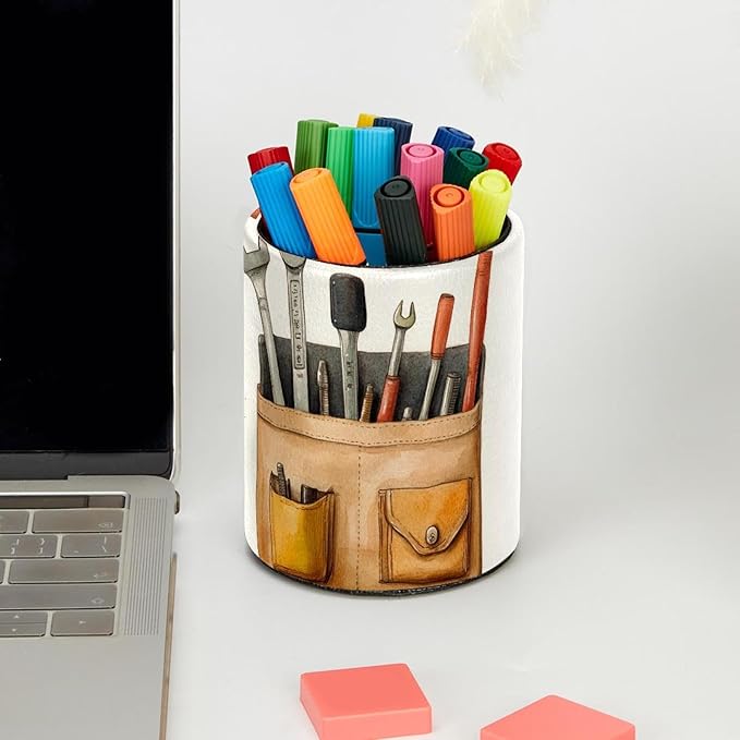 Pocket of Tools (3) Pen Holder Makeup Brushes Holder Cosmetic Storage for Home and Office