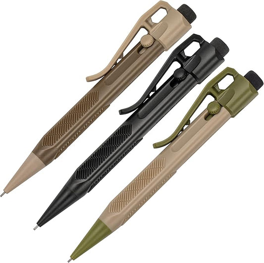 Rite in the Rain Durable Weatherproof Mini Slide-Click Mechanical Pencil, 3 Pack (No. TAC14)