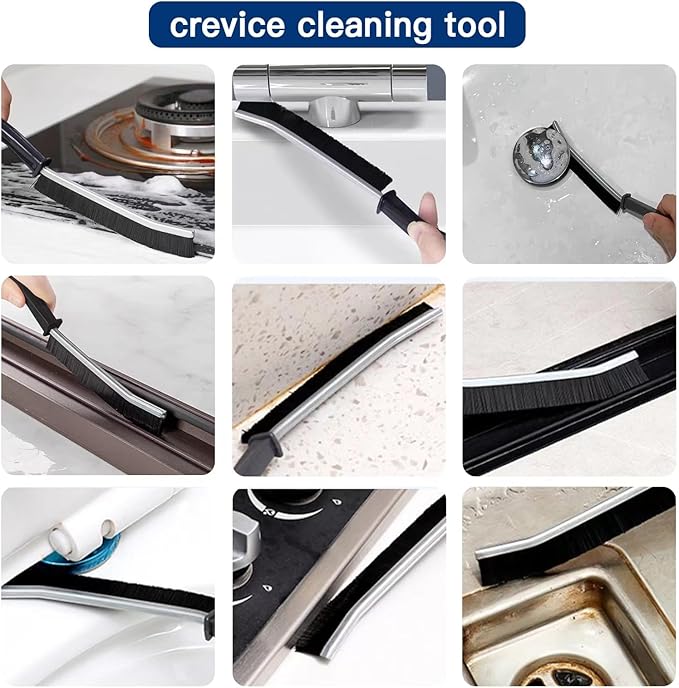 5 PCS Crevice Cleaning Brush,Hard Bristle Crevice Cleaning Brush,Crevice Cleaning Tool is Effective to Clean The Small Gap of Kitchen, tolilet and Windows. (5pcs)