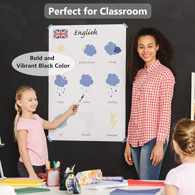 SFAIH Fine Tip Dry Erase Markers - 24 Pack Red Whiteboard Erasable Markers Bulk for Kids Adults, Ideal for Classroom School Office Home Use on White Board, Non-Toxic Easy Clean