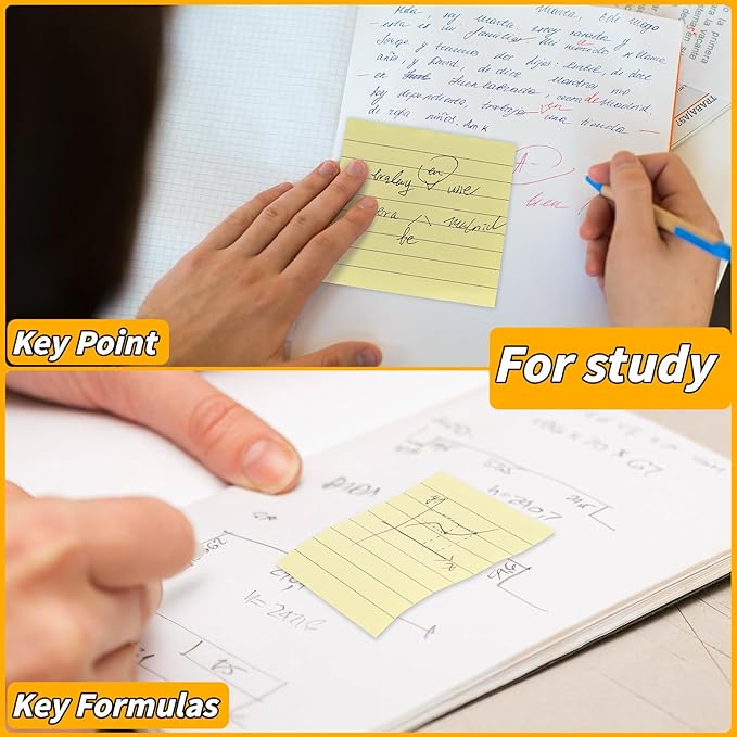 60 PCS Lined Sticky Notes 3x3In Colorful Sticky Notes 75 Sheets/Pad 12 Colors,Bright Ruled Post Stickies Multicolor Memo Note Pads for Teacher Student School Office Meeting Blank Desk Pads,4500 Sheets