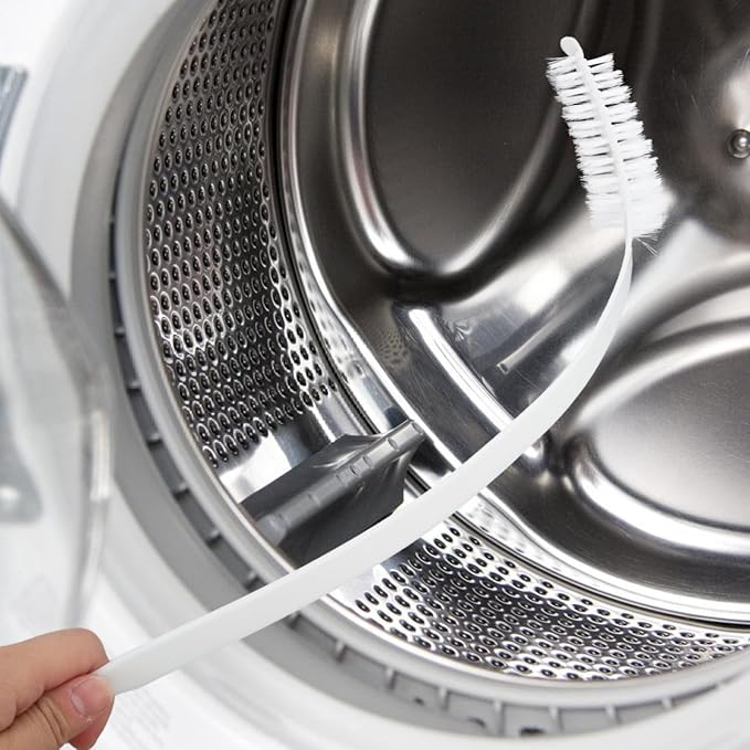 Luxshiny Washing Machine Cleaning Brush Set 2 Pcs Front Load Washer Drum Cleaner with Soft Bristles Flexible Slit Design for Household Laundry Maintenance