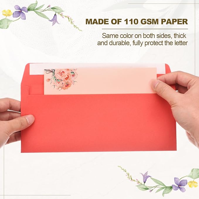 PATIKIL 100 Pack White #10 Business Envelopes, Colored Self Seal Letter Size Envelopes for Business Mailing Office Checks Invitation, 4-1/8 x 9-1/2 Inches