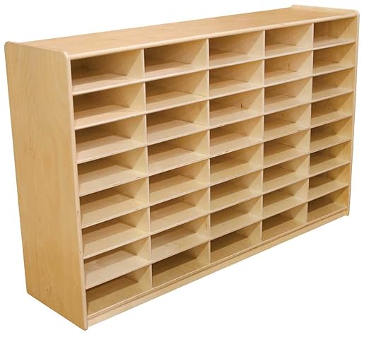 Wood Designs WD17589 (40) 3" Letter Tray Storage Unit without Trays, 36 x 58 x 15" (H x W x D)