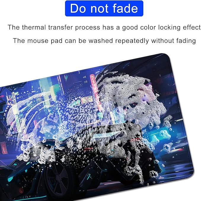 Cool Car Mouse Pad Desk Mat Large Gaming Mouse Pad Desk Cover Mat,Long Mousepad with Stitched Edge Non-Slip Rubber Base for Computer Keyboard Laptop PC (27.5X11.8 in)