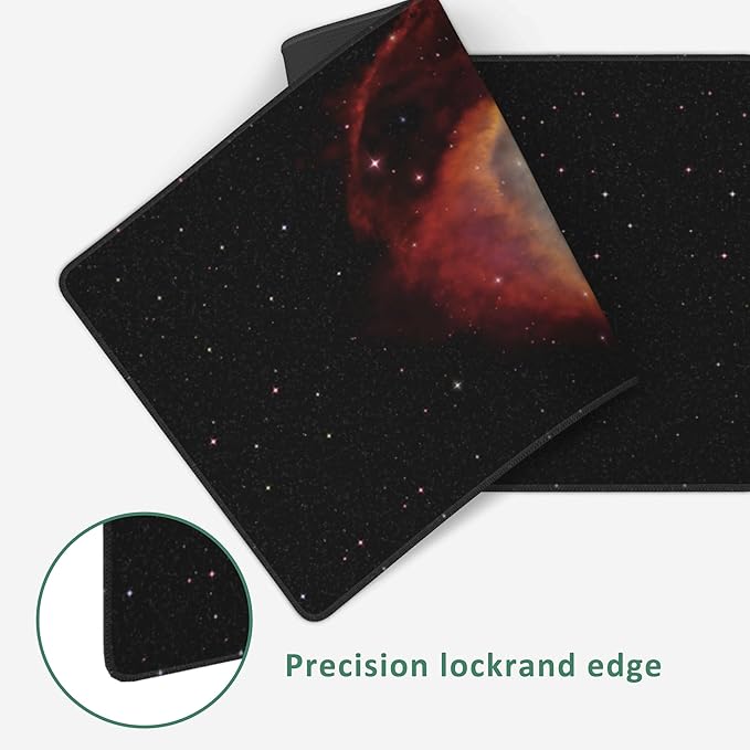 Large Mouse Pad Eye of God in Nebula Helix Extended Gaming Mouse Pad Non-Slip Desk Mat with Stitched Edge Laptop Computer Keyboard Mousepad for Office Home 35.4" x 15.7"