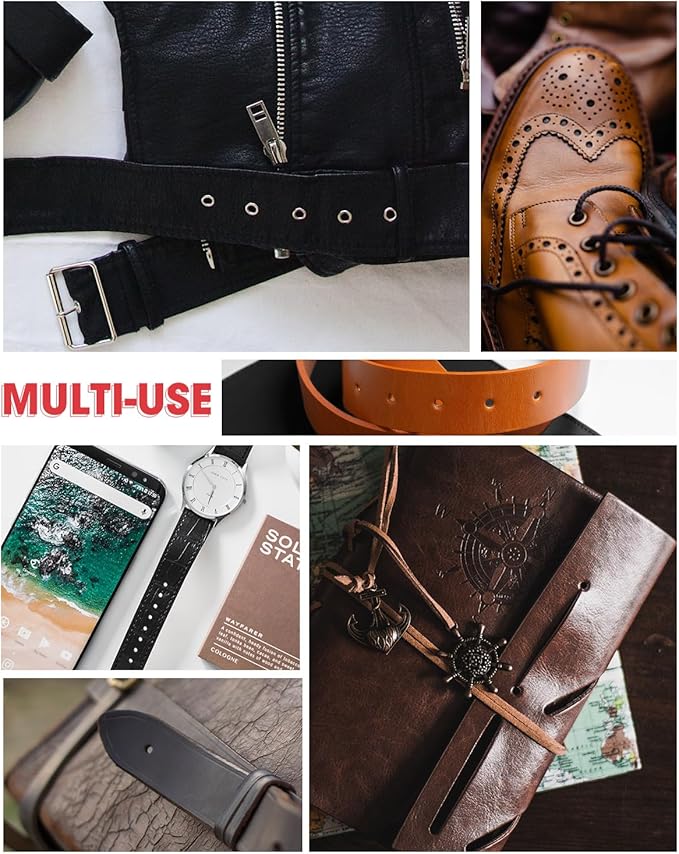 KingTool Professional Leather Hole Punch - Perfect for Belts, Watch Bands, Straps, Dog Collars, Saddles, Shoes, Fabric, DIY Home or Craft Projects