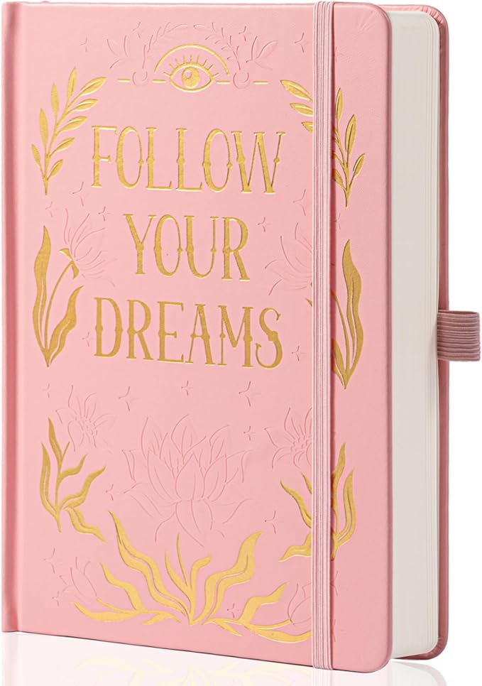 College Rule Notebook for Women Men, 318 Numbered Pages Journal, A5 Butterfly Floral Journals for Writing, Aesthetic Notebooks, Work School Note Taking, 5.4" x 8.4"