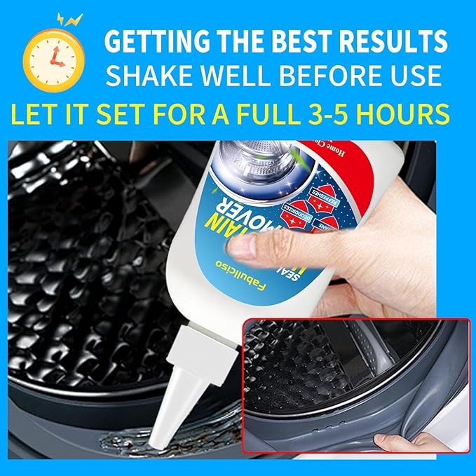 Home Stain Remover Gel & 48-Pack Washing Machine Cleaner Tablets Bundle | Complete Laundry Care Kit | Remove Stubborn Stains & Deep Clean Machine, Seals, Tub | No-Slip Gel, Septic Safe Pods, Fresh Sce