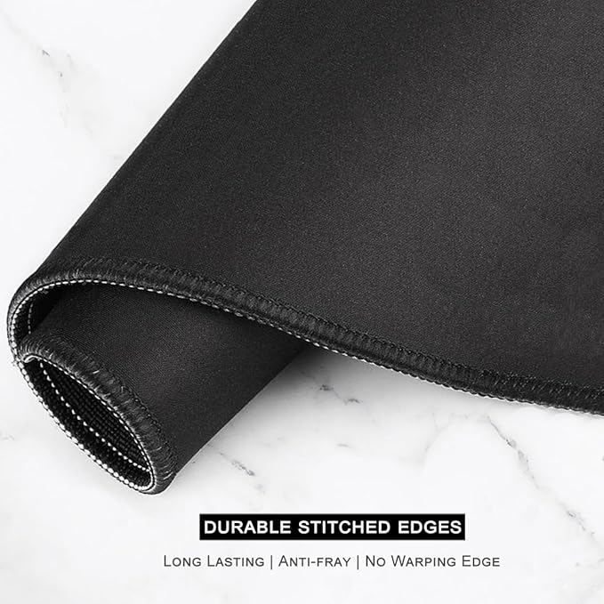 Auhoahsil Desk Mat, Ultra Large Mouse Pad, XXL Gaming Mousepad, Green Tropical Leaves Deskpad, Big Extended Full Size Mouse Pad, Desktop Desk Matt for Keyboard, Laptop & Computer, 35.5 x 15.7 in