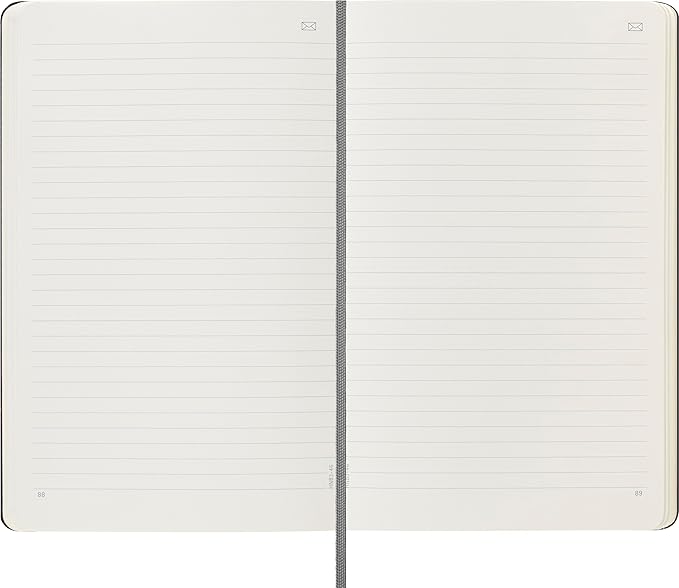 Moleskine Hard Cover Smart Notebook, Ruled/Lined, Large (5 x 8.25) Black