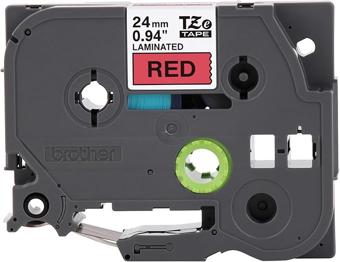 Brother Genuine P-Touch TZe Black Print on Red Label Tape (TZe451), Laminated,1in x 26.2ft (24mm x 8m), for Select P-Touch Label Makers, Durable, Water-Resistant, Indoor/Outdoor Use