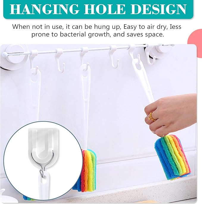 Bottle Brush 4PCS with Straw Brush 4PCS Sponge Cleaning Brushes Long Handle Scouring Pad Scrub Brushes for Kitchen Clean Baby Bottle Glasses Mugs Cups Straw (4PCS+Straw Brush 4PCS)