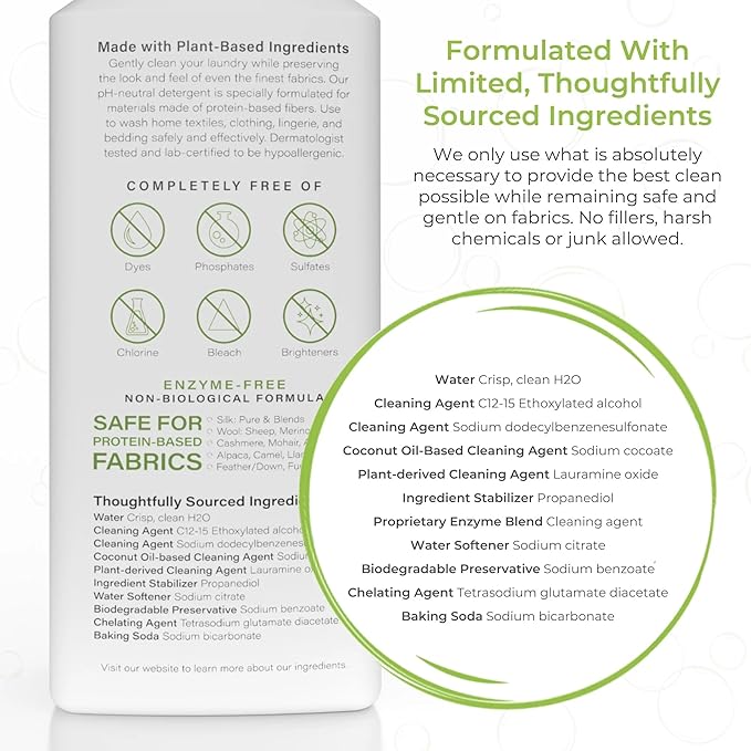 Heritage Park Luxury Laundry Detergent | Dermatologist Tested Plant based Natural & Enzyme Laundry Detergent | Sensitive Skin Friendly - Lavender Mist (64 fl oz Refill)