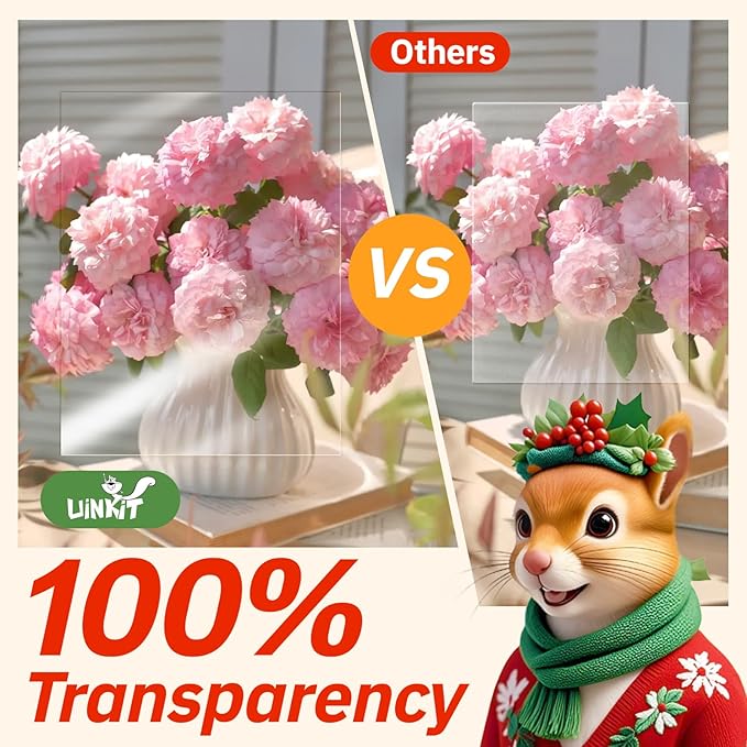 Uinkit 20 Sheets Laser Transparency Film 8.5x11 Color Transparent Paper OHP Clear Overhead Projector Film 8.5x11" for Laser Jet Printer Copier Copy Copies Photo Transparent Film A4 Letter Size (20)