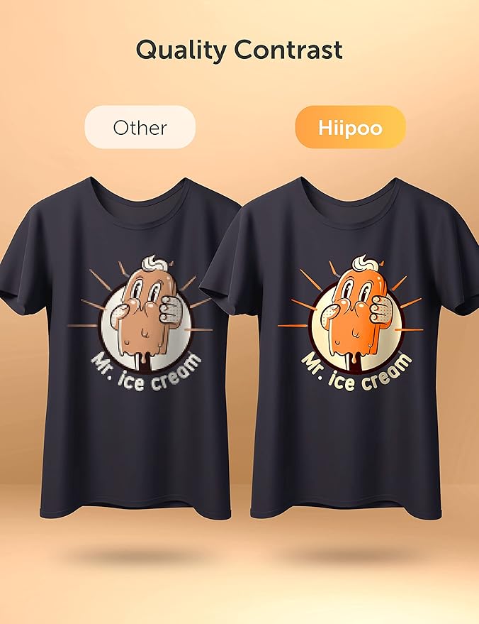 Hiipoo Sublimation Ink Set with 110 Sheet Sublimation Paper 8.5x11” 120G, 2 Pack Teflon Sheet, Heat Tape Compatible for Inkjet Printer ET-2720 ET-2760 ET-2800 ET-2803 ET-2400 ET-4700 ET-4800 ET-15000