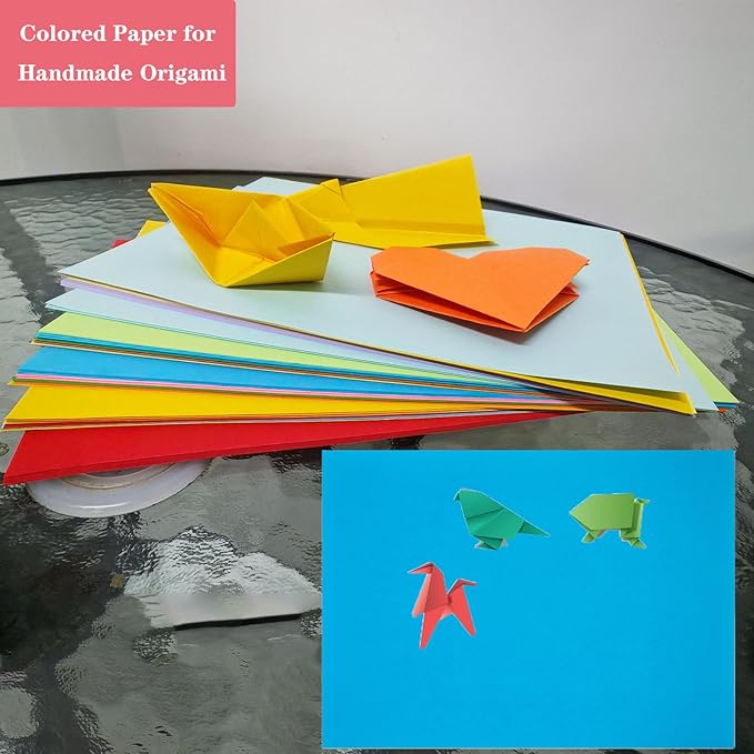 Colored Copy Paper 8.5 x 11 Printer Paper, 90 Sheets Colorful Paper Letter Size, Brightness Rainbow Color Paper for Arts Crafts DIY Origami School Office Supplies(90 Sheets)