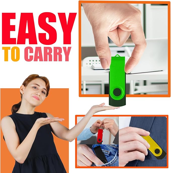 2GB USB Flash Drives 20 Pack 2 GB Thumb Drive TATMOHIK 2.0 USB Drives Bulk 2GB Swivel Design Flash Drive Pack with LED Indicator 2 Gig Jump Drive Pack, USB Stick, Memory Stick, Pen Drive, Mixed Color