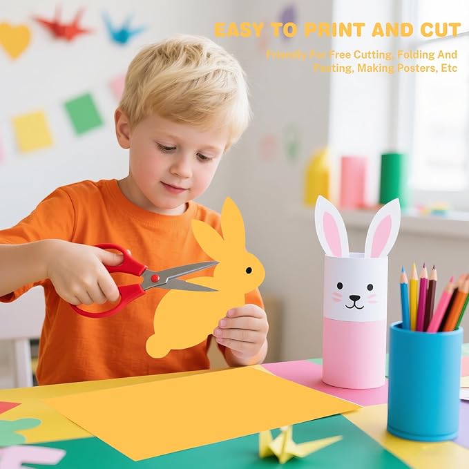 Yellow Cardstock 8.5 X 11, 80 Sheets Card Stock, 75lb/ 200gsm Copy Paper, Cardstock Printer Paper For Art, Drawing, Invitations, DIY Cards, Watercolor, Craft, Construction, School & Office Supplies