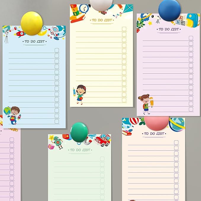 300 Sheets to Do List Notepad Daily Checklist Sticky Notes Cute Undated Memo Pad Color Block to Do Note Pad Weekly Plan Agenda and Organizer Planners for College(School Style,3.14 x 5.11 Inch)