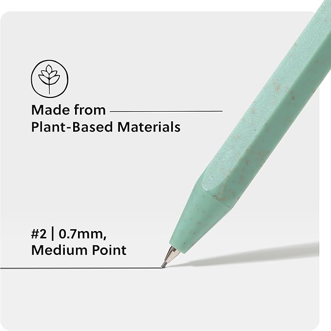 U Brands U-Eco Recycled Mechanical Pencil Set, Bulk Mechanical Pencils 0.7mm, Speckled Brights, Medium Lead, School Supplies, 10 Pack