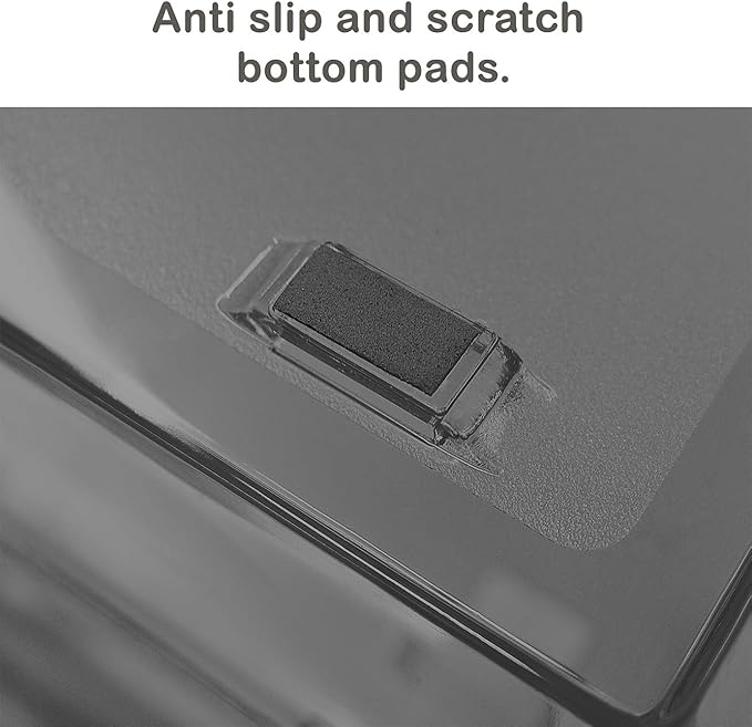 Acrimet Facility 3 Tier Letter Tray, Side Load, Letter Size/A4, Desktop File Organizer, Plastic (Clear Smoke Color)