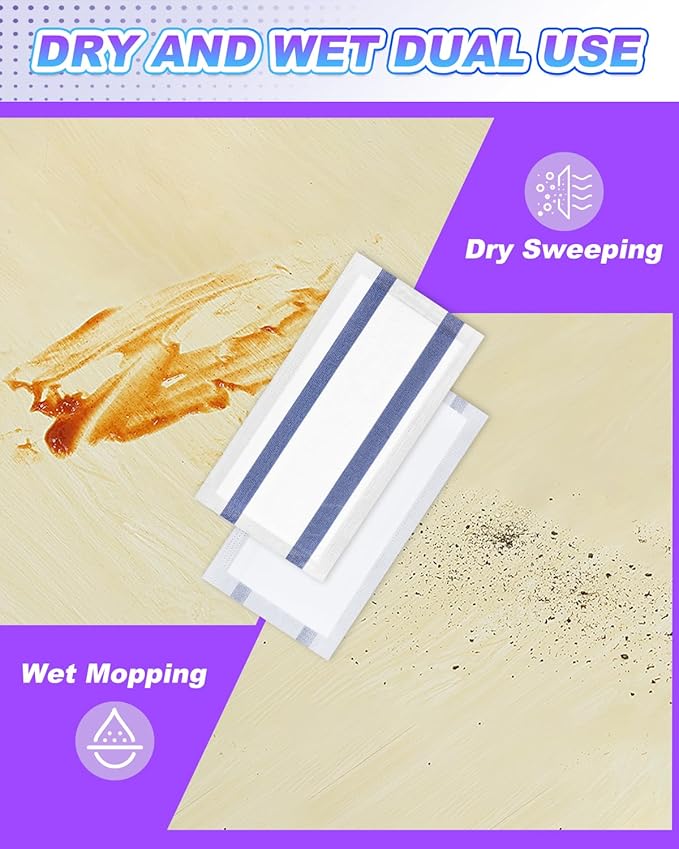Mopping Pad Refill for Wet Jet Mop, 15 Pack Disposable Multi Surface Wetjet Hardwood Floor Cleaner Spray Mop Pads Refills, Thickness & Absorbent