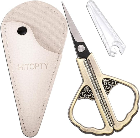 Precision Detail Scissors, Little Sharp Scissor with Cover, Mini Sewing Shears for Craft Needlework Art Work Thread Paper Cutting