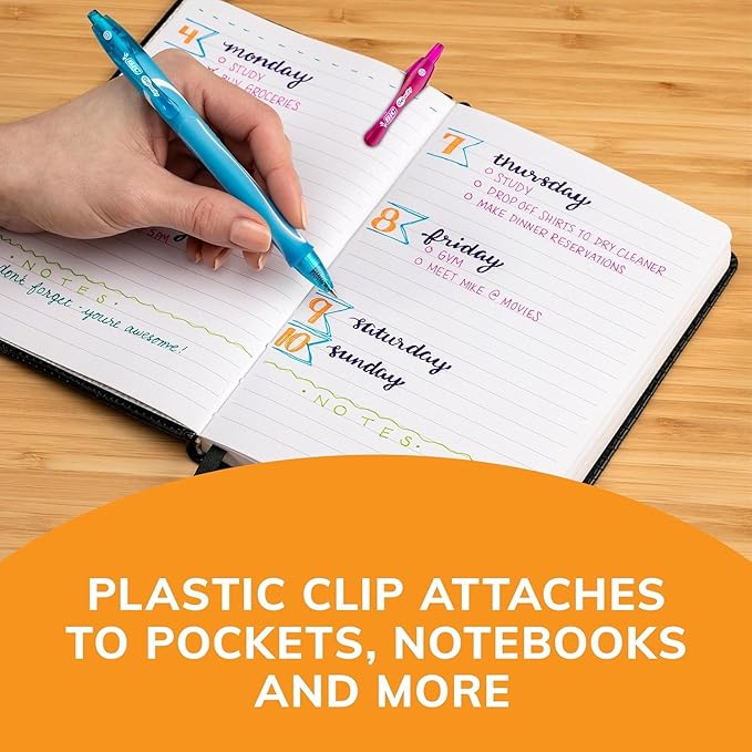 BIC Gelocity Quick Dry Ocean Themed Gel Pens, Medium Point (0.7mm), 16-Count Gel Pen Set, Colored Gel Pens for Note Taking and Journaling