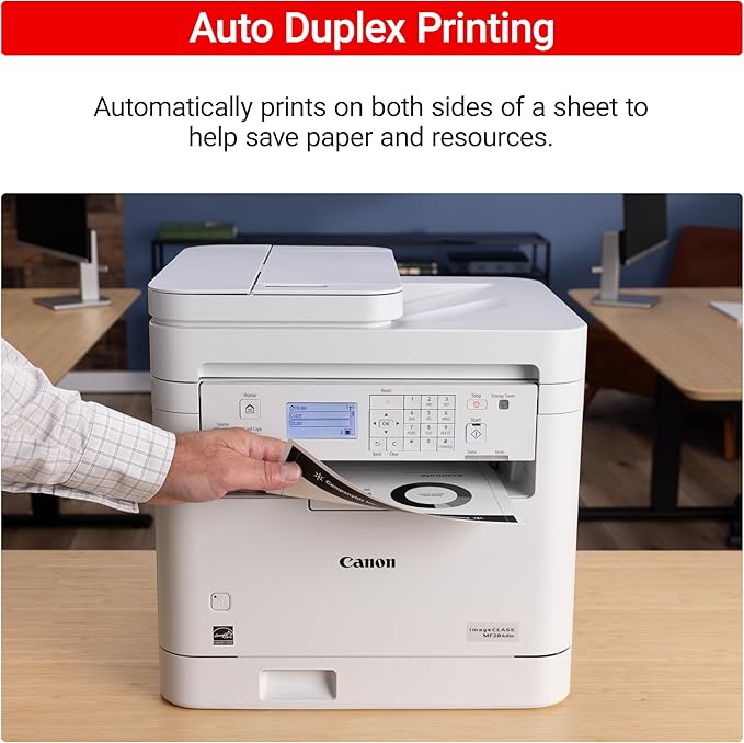 Canon imageCLASS MF284dw Wireless Black & White Laser Printer – All-in-One for Home Use, Print/Copy/Scan, 2-Sided Printing, 35 PPM, Auto Doc Feeder, Mobile Device Compatible, Starter Toner Included