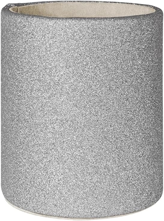 CXLE Pencil Holder Desk Organizer, PU Leather Pen Holder for Desk Decor Organizer Cosmetics Brush Holder for Teachers Students Storage Box Office Classroom(Sliver)