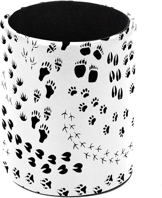 Animal Paw Black and White Pen Holder Pencil Cup Holder for Desk Office Pen Organizer