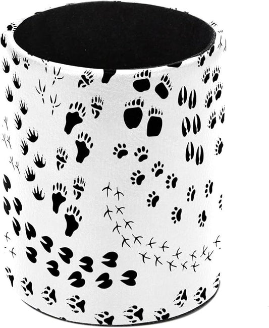 Animal Paw Black and White Pen Holder Pencil Cup Holder for Desk Office Pen Organizer