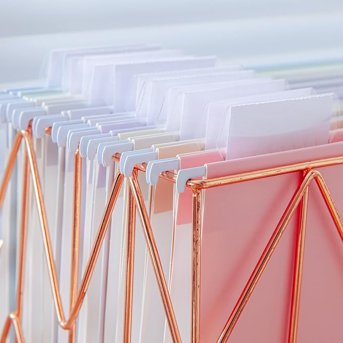 Y YOMA 12 Pack Colored Hanging File Folders Letter Size Decorative Hanging Folder Cute Pretty File Folderfor Filing Cabinet Drawer Office Home with 1/5-Cut Adjustable Tabs, Soft Color