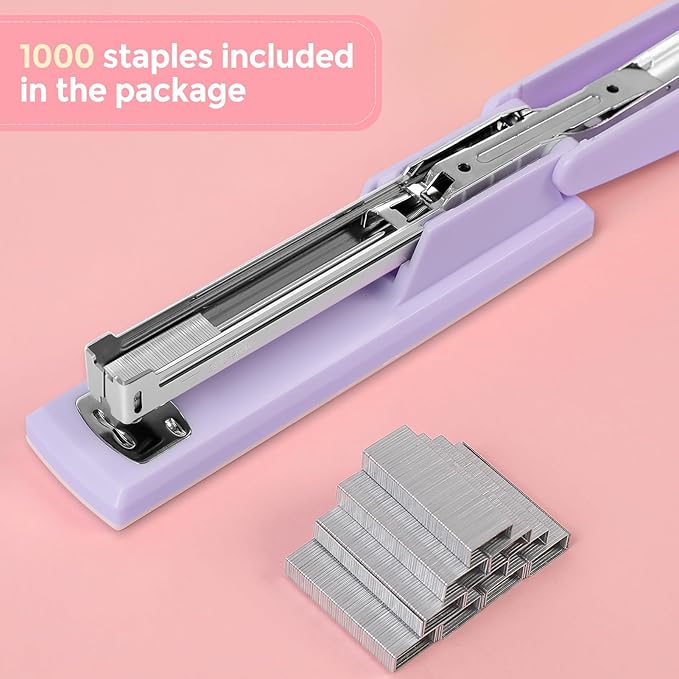Desktop Stapler with 1000 Staples, Office Stapler, 25 Sheet Capacity