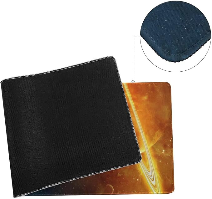Cosmic Planet Comet Large Mouse Pad, Gaming Desk Mat, XL Keyboard Desk Pad Mat for Desktop, 31.5"x11.8" Non-Slip Base Big Mousepad with Stitched Edges