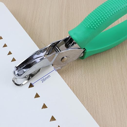 3/16 Inch Triangle Shape Hole Puncher, Handheld Single Hole Paper Punch, One Hole Paper Punch for DIY Craft Paper Scrapbook Puncher Hand Tool
