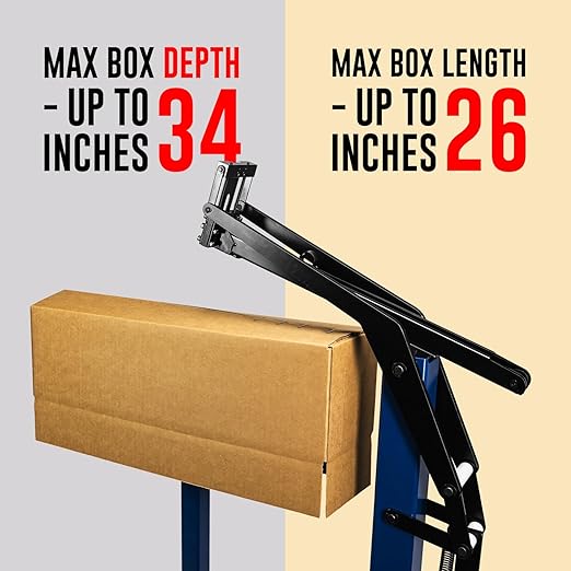 IDL Industrial Foot-Operated Carton Bottom Stapler - Heavy-Duty Box Bottom Stapler for Closing Cartons - Easy Reloaded, 1 1/4" (32 mm) Crown Staples