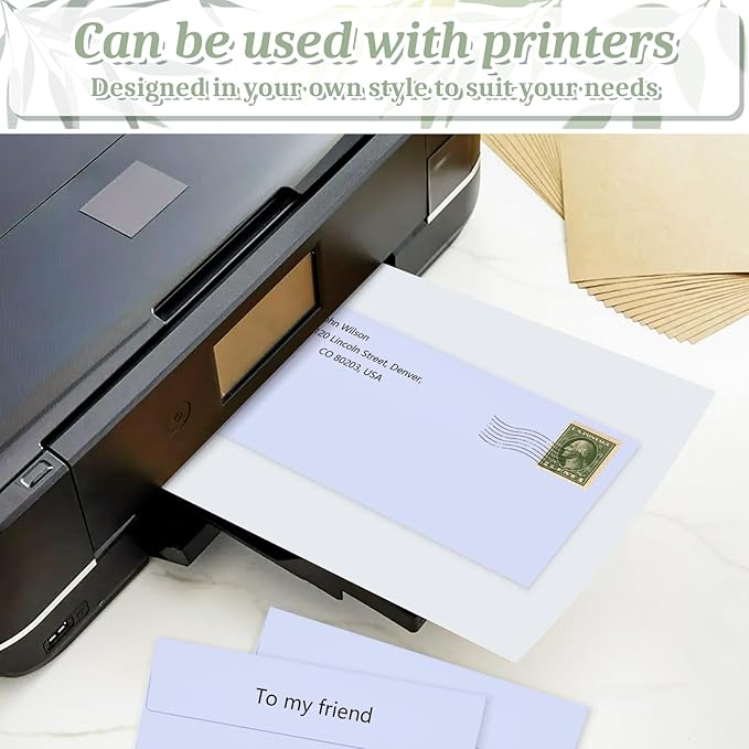 Mulbozy 50 Pcs Light Purple #10 Business Envelopes, Self Seal Standard Envelopes, Windowless Business Mailing Envelopes for Office Checks Letters Invoices Statements Wedding, Size 4-1/8 x 9-1/2 inch