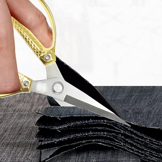 Yellow Office Scissors -Heavy Duty & All Purpose, Stainless Steel, Ideal for Kitchen office & Home Use