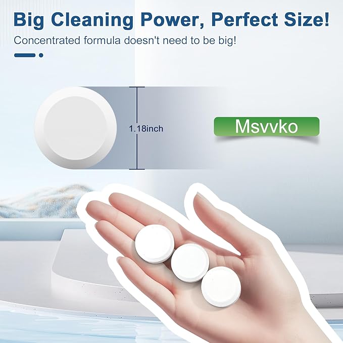 Msvvko Toilet Bowl Cleaner Tablets 30 PACK Automatic Toilet Tank Cleaners Hands-Free Continuous Cleaning for Bathroom Toilet Bowl