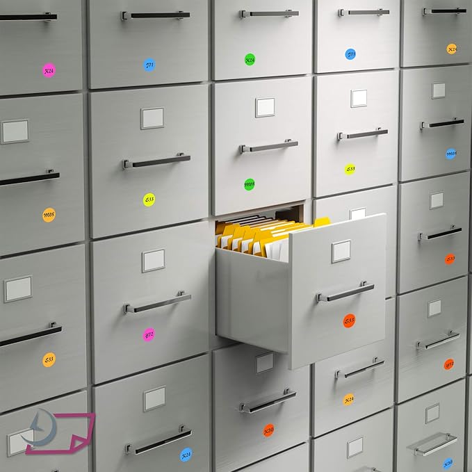 NextDayLabels - 8-1/2 x 11" Neon Color High Light Fluorescent Labels for Laser & Inkjet Printer (Pink Fluorescent, 2" Round - 20 Per Page | 500 Labels)